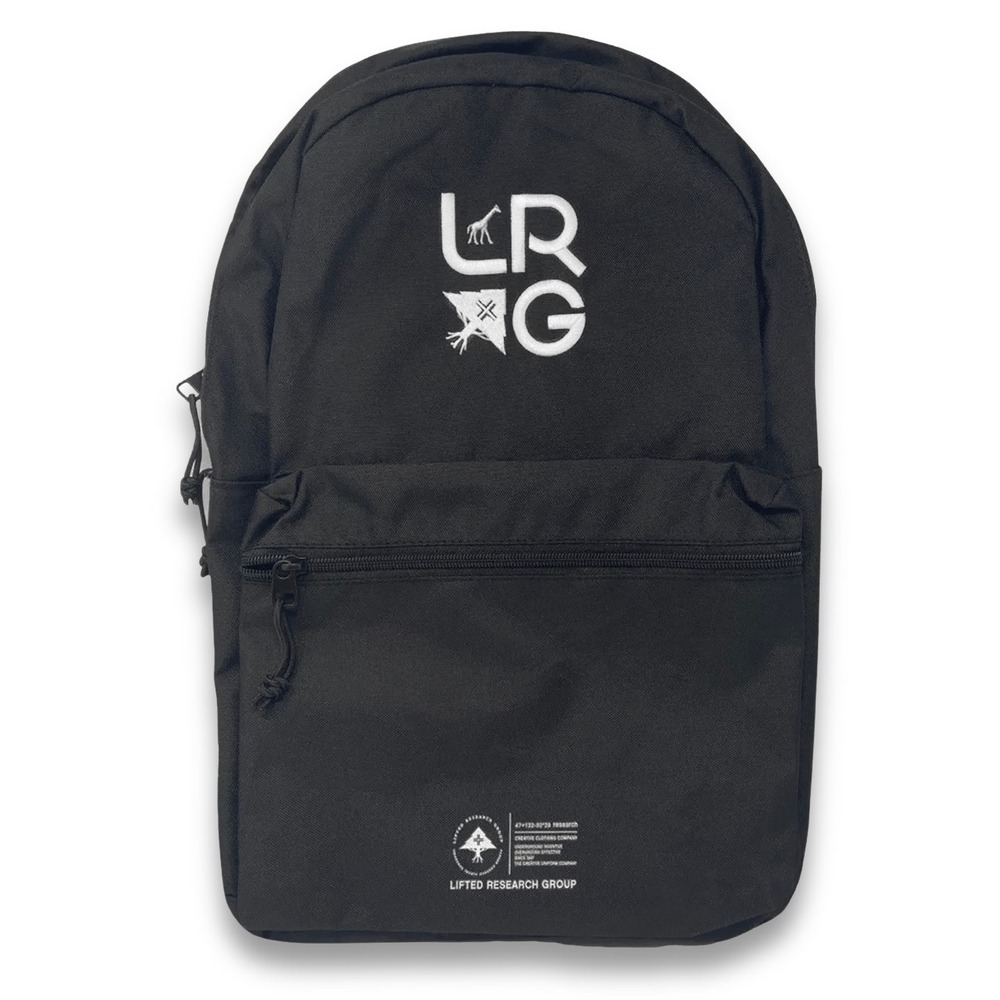 LRG Lifted Research Group Lifecycle Backpack - NWT Black / White - #45285-GAR